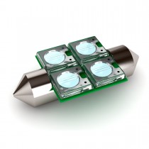 BioBubble LED Bulb0 Green / White 1.5" x 0.75" x 0.25"