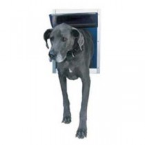 Ideal Pet Products Deluxe Aluminum Pet Door Super Large White 2.12" x 17.68" x 23.62"