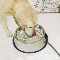 K&H Pet Products Thermal Bowl Stainless Steel 102 oz. 25 watts 13" x 13" x 3.5" – KH2030